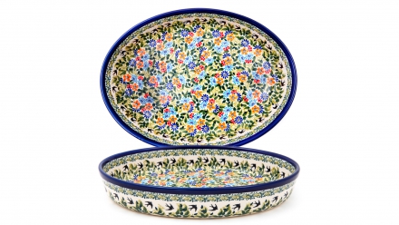 baking and serving vessel GU351 ceramic boleslawiec